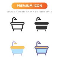 bathtub icon isolated on white background. for your web site design, logo, app, UI. Vector graphics illustration and editable stroke. EPS 10.