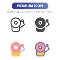 bell icon isolated on white background. for your web site design, logo, app, UI. Vector graphics illustration and editable stroke. EPS 10.
