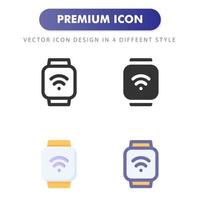 smartwatch icon isolated on white background. for your web site design, logo, app, UI. Vector graphics illustration and editable stroke. EPS 10.