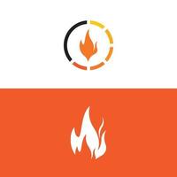 diseño de icono de logotipo de llama vector