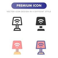 desk lamp icon isolated on white background. for your web site design, logo, app, UI. Vector graphics illustration and editable stroke. EPS 10.