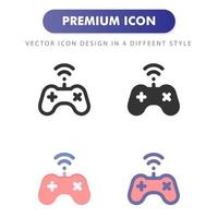 Videogame controller icon isolated on white background. for your web site design, logo, app, UI. Vector graphics illustration and editable stroke. EPS 10.