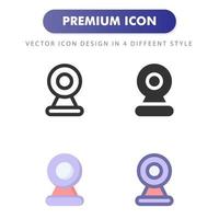 webcam icon isolated on white background. for your web site design, logo, app, UI. Vector graphics illustration and editable stroke. EPS 10.