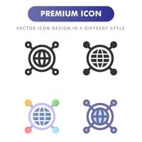network icon isolated on white background. for your web site design, logo, app, UI. Vector graphics illustration and editable stroke. EPS 10.