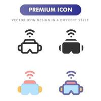 virtual reality icon isolated on white background. for your web site design, logo, app, UI. Vector graphics illustration and editable stroke. EPS 10.