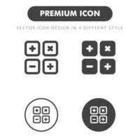 calculator icon isolated on white background. for your web site design, logo, app, UI. Vector graphics illustration and editable stroke. EPS 10.