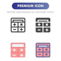 calculator icon isolated on white background. for your web site design, logo, app, UI. Vector graphics illustration and editable stroke. EPS 10.