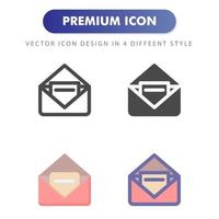 mail icon isolated on white background. for your web site design, logo, app, UI. Vector graphics illustration and editable stroke. EPS 10.