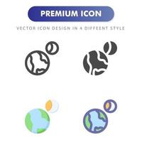 orbit icon isolated on white background. for your web site design, logo, app, UI. Vector graphics illustration and editable stroke. EPS 10.