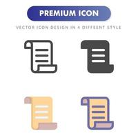 document icon isolated on white background. for your web site design, logo, app, UI. Vector graphics illustration and editable stroke. EPS 10.