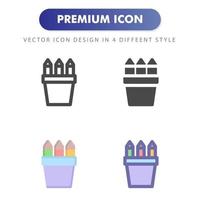 pencil icon isolated on white background. for your web site design, logo, app, UI. Vector graphics illustration and editable stroke. EPS 10.