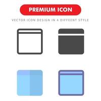 browser icon pack isolated on white background. for your web site design, logo, app, UI. Vector graphics illustration and editable stroke. EPS 10.