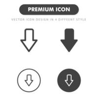 download icon isolated on white background. for your web site design, logo, app, UI. Vector graphics illustration and editable stroke. EPS 10.