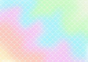 hologram style gradient background with mermaid scales pattern vector