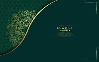 Fondo de mandala ornamental de lujo con estilo de patrón oriental islámico árabe vector premium