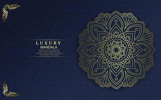 Floral and mandala ornamental decorative frame background luxury Premium Vector