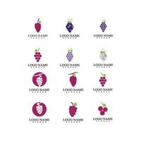 Grapes vector icon illustration design