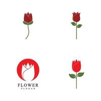 flower symbol logo icon vector