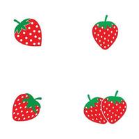 strawberry logo and symbol vector