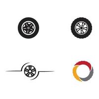 Car wheel icon logo