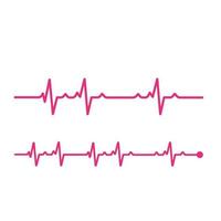 Heartbeat logo and symbol vector