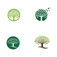vector logo y símbolo de árbol