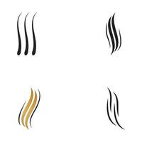 vector de logotipo y símbolo de cabello