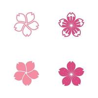 vector de icono de logotipo de flor