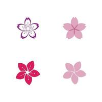 flower logo icon vector