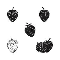 Strawberry  logo and symbol vector
