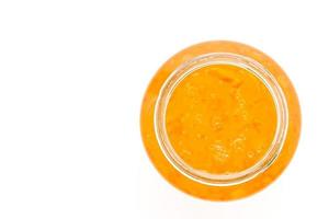 Orange jam jar photo