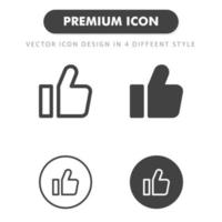 like icon isolated on white background. for your web site design, logo, app, UI. Vector graphics illustration and editable stroke. EPS 10.