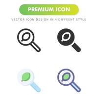 search icon isolated on white background. for your web site design, logo, app, UI. Vector graphics illustration and editable stroke. EPS 10.