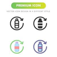 bottle icon isolated on white background. for your web site design, logo, app, UI. Vector graphics illustration and editable stroke. EPS 10.