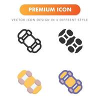 skateboard icon isolated on white background. for your web site design, logo, app, UI. Vector graphics illustration and editable stroke. EPS 10.