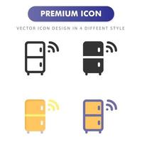 fridge icon isolated on white background. for your web site design, logo, app, UI. Vector graphics illustration and editable stroke. EPS 10.