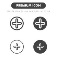 add icon isolated on white background. for your web site design, logo, app, UI. Vector graphics illustration and editable stroke. EPS 10.