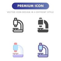 microscope icon isolated on white background. for your web site design, logo, app, UI. Vector graphics illustration and editable stroke. EPS 10.