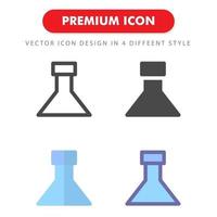 flask icon pack isolated on white background. for your web site design, logo, app, UI. Vector graphics illustration and editable stroke. EPS 10.