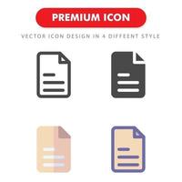 paquete de iconos de archivo aislado sobre fondo blanco. para el diseño de su sitio web, logotipo, aplicación, interfaz de usuario. Ilustración de gráficos vectoriales y trazo editable. eps 10. vector