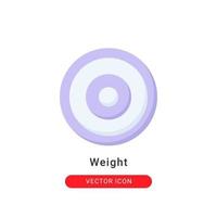 weight icon vector illustration. weight icon flat design.