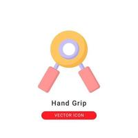 Ilustración de vector de icono de agarre de mano. diseño plano del icono de agarre de mano.