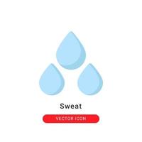 sweat icon vector illustration. sweat icon flat design.