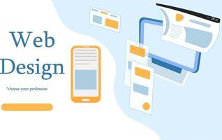 web design page vector