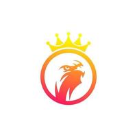 colorful eagle head logo design vector