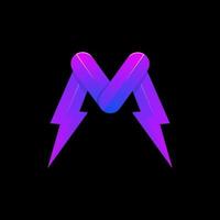 letter m illustration colorful logo design