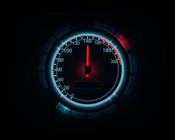 Blue abstract car speedometer background