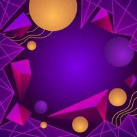 Retro Futurism with Purple Color Background vector