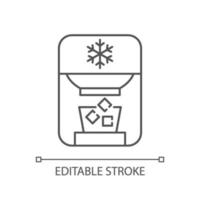 Ice maker linear icon vector