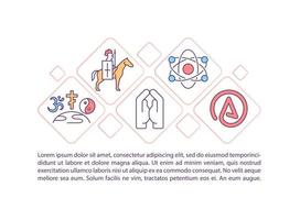 Religious issues concept icon with text vector